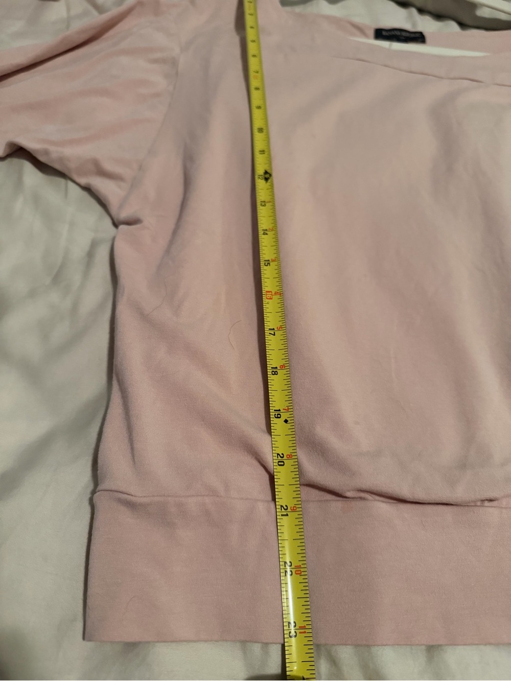 Banana Republic Long Sleeve Boatneck Top in Blush Tan - Picture 8 of 9